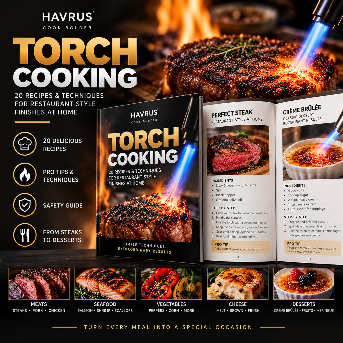 HAVRUS Torch Cooking Guide
